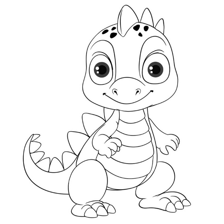 Как нарисовать милого дракона для детей поэтапно легко