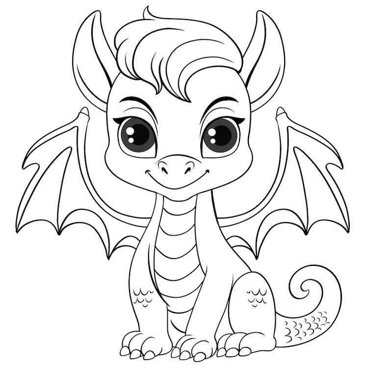 Как рисуется дракон рисунок легкий для ребенка