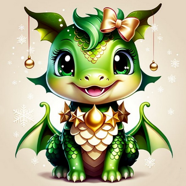Зеленый дракон новогодний для детей символ года ФОТО праздник год дракона