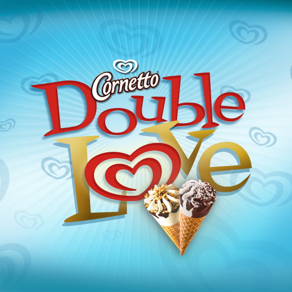 Упаковка мороженого сделанная с любовью Double Love