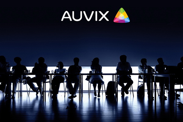 Дизайн бренда аудиовизуальных коммуникаций Auvix