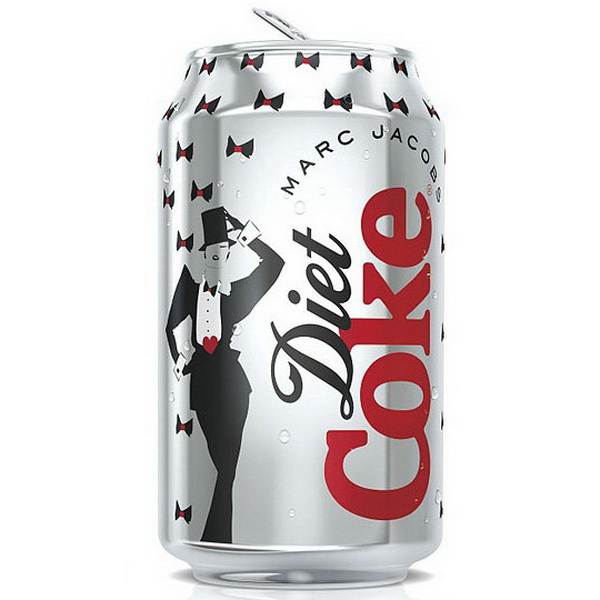 Дизайн баночек Coke Diet от Marc Jacobs
