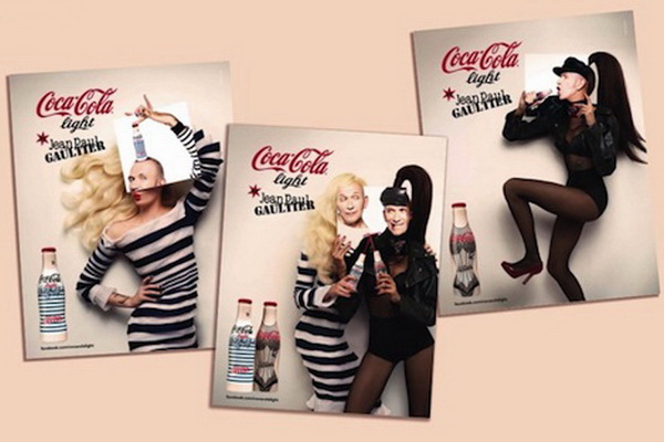 Jean Paul Gaultier разработал дизайн Coca-Cola Light