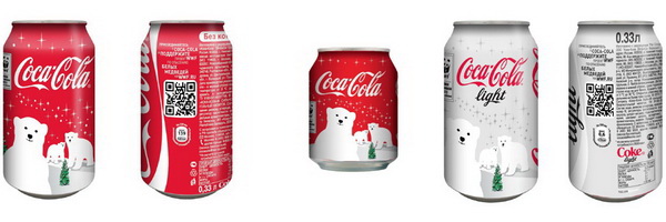 Стильный дизайн баночек Coca-Cola