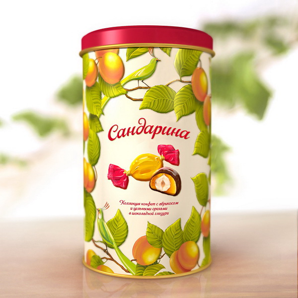 Дизайн упаковки конфет Сандарина