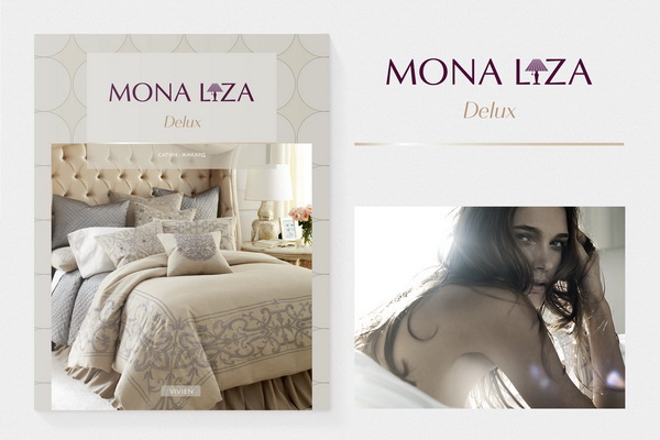 Дизайн упаковки пастельного белья Delux Mona Liza