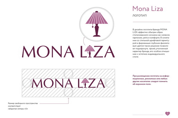 Дизайн логотипа производителя текстиля MONA LIZA