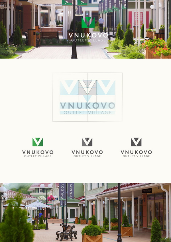 Цветовой код бренда модных магазинов VNUKOVO Outlet Village