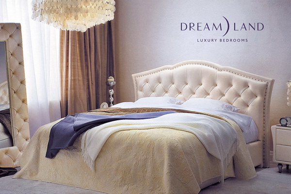 Реклама кровати и спальни DREAM LAND Luxury Bedrooms