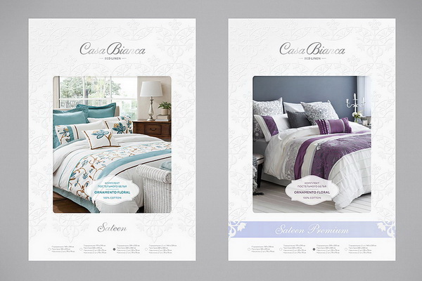 Дизайн упаковки коллекций постельного белья Casa Bianca
