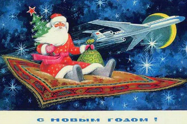 История новогодних открыток СССР