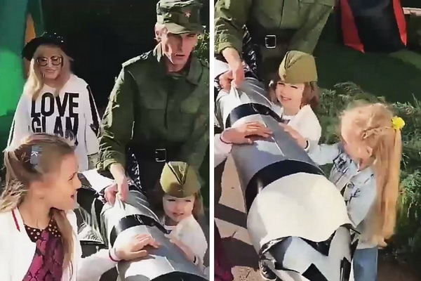 Алла Пугачёва и дети Лиза с Гарри на День Победы 9 мая ФОТО
