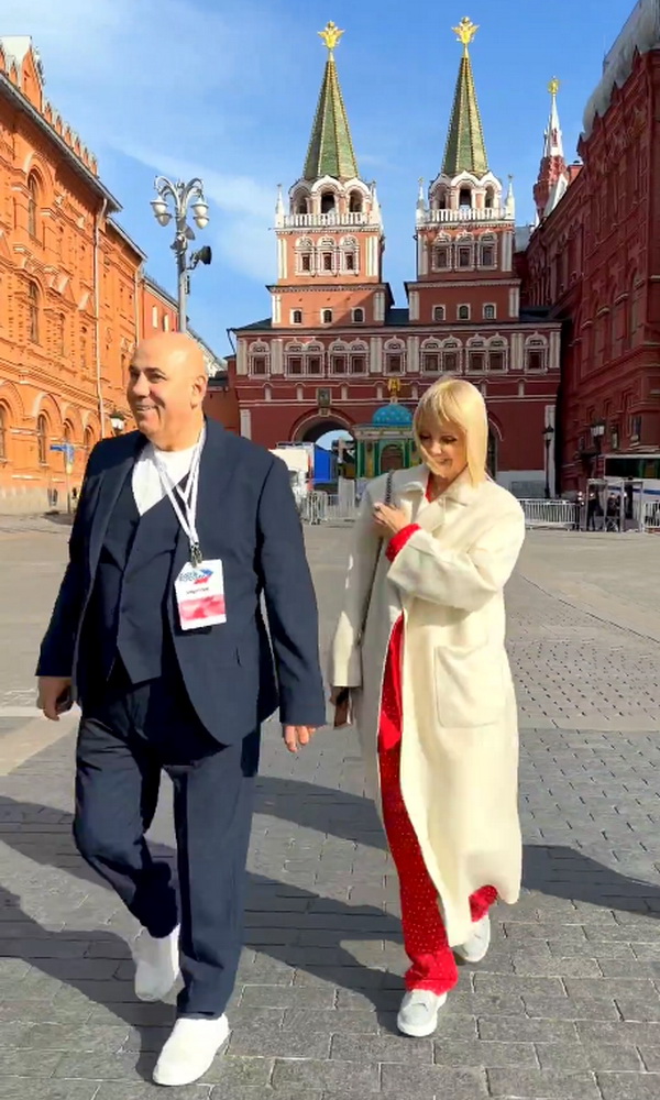 Иосиф Пригожин  и Валерия в Москве на День России ФОТО