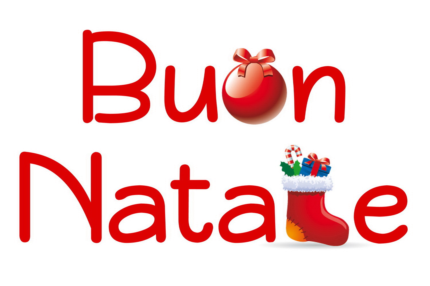 Шрифт для поздравления Buon Natale