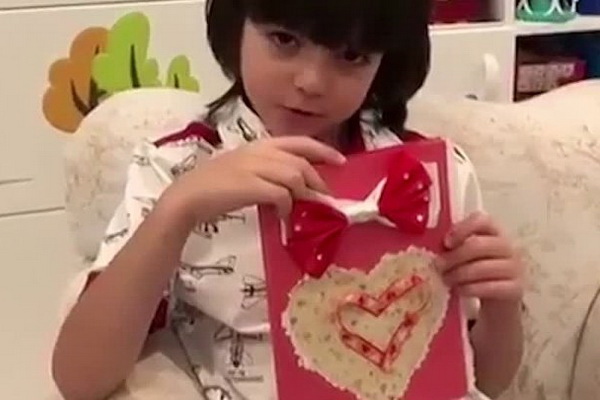 5-летний сын Филиппа Киркорова записал трогательный ролик для сестры