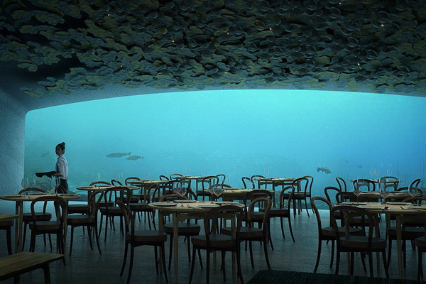 Первый в Европе подводный ресторан