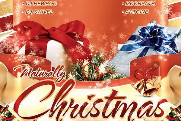 Много цветовых вариантов дизайна плаката на Рождество Free PSD скачать ПСД