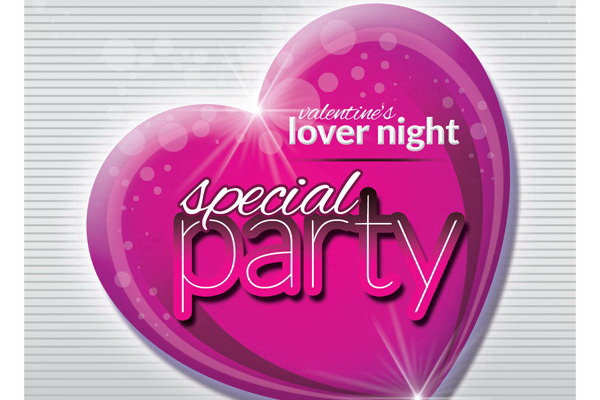 Lover Special Party дизайн пригласительного в розовом цвете Free PSD скачать ПСД