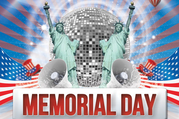 Memorial Day дизайн постера в американском стиле Free PSD скачать ПСД