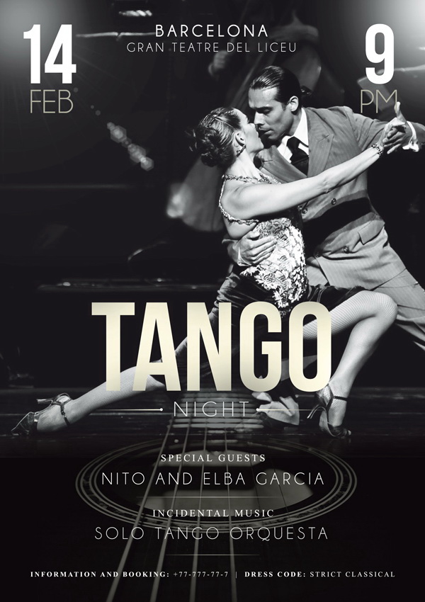 Страстные и чувственные танцы Tango Free PSD